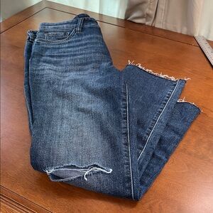 Kut From The Kloth Reese Fab Ab Ankle Straight Dark Blue Denim Jeans